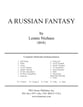 Russian Fantasy Orchestra sheet music cover